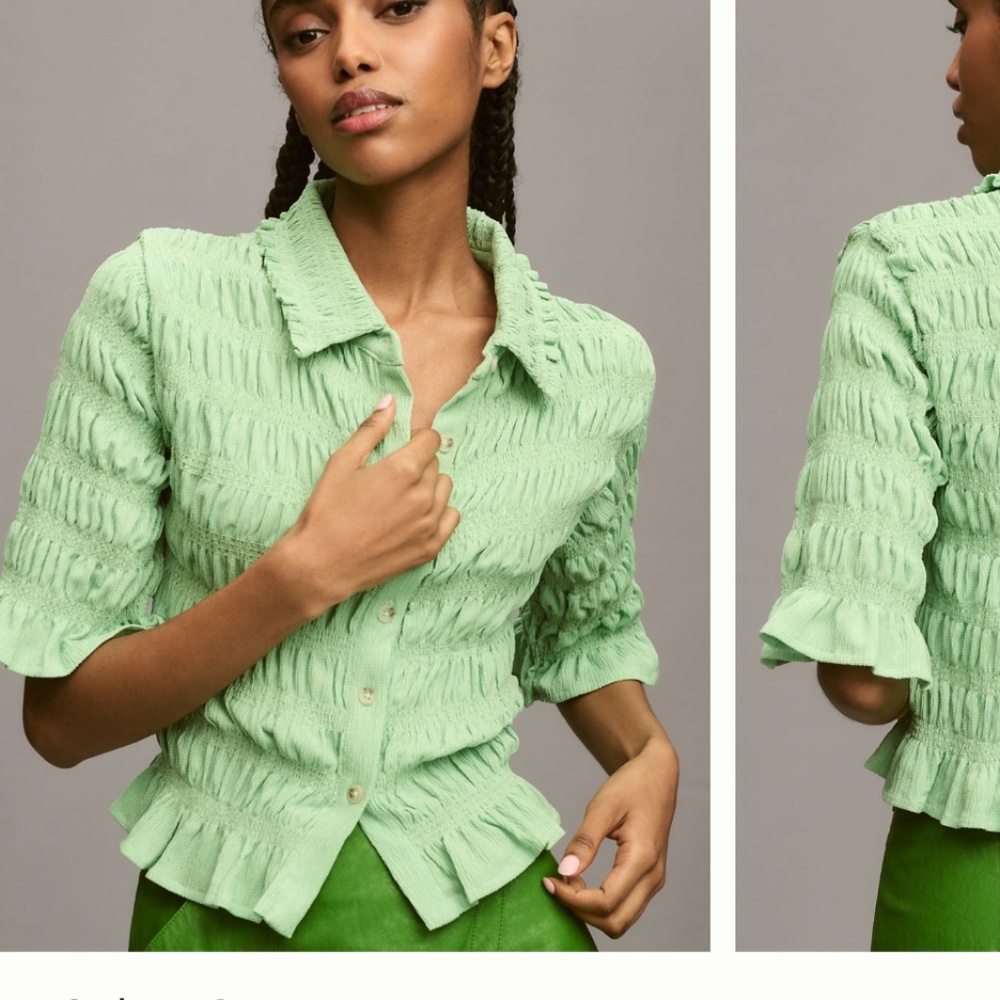 Maeve/Anthropologie Ruched Blouse